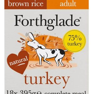 Forthglade Natural Wet Dog Food - Turkey 18x395g Trays