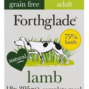 Forthglade Grain Free Natural Wet Dog Food - Lamb 18x395g Trays
