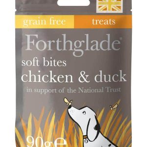 Forthglade Grain Free Natural Dog Treats - Chicken & Duck Soft Bites 90g