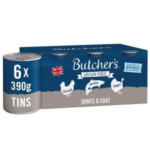 Butcher's Joints & Coat Grain Free Loaf Recipes Adult/Senior - Wet Dog Food 6x390g Cans