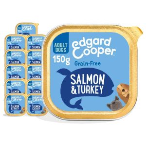 Edgard & Cooper Adult Wet Dog Food Salmon & Turkey 11x150g Foils