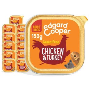 Edgard & Cooper Adult Wet Dog Food Chicken & Turkey 11x150g Foils