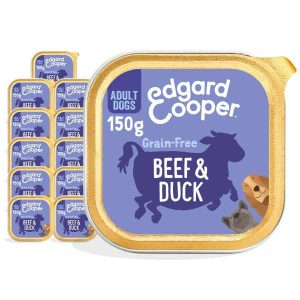 Edgard & Cooper Adult Wet Dog Food Beef & Duck 11x150g Foils