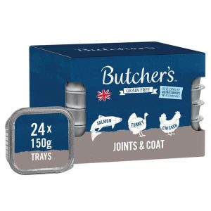 Butcher's Joints & Coat Grain Free Loaf Recipes Adult/Senior - Wet Dog Food 24x150g Trays