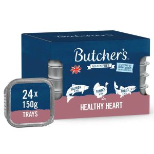 Butcher's Healthy Heart Grain Free Loaf Recipes Adult - Wet Dog Food 24x150g Trays