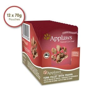 Applaws Cat Food Tuna Fillet and Pacific Prawn (12x70g Pouches)