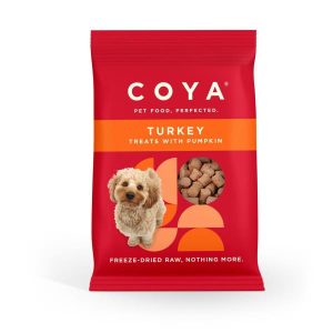 COYA Freeze Dried Raw Adult Dog Treats Turkey with Pumpkin 40g