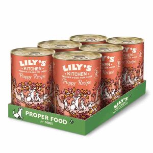 Lily's Kitchen Chicken Dinner Wet Food For Puppies 6x400g Cans