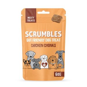 Scrumbles Chicken Chonks Meaty Dog Treats 60g