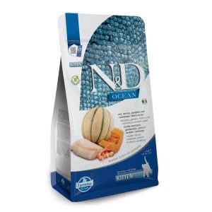 Farmina N&D Ocean Kitten Dry Food Cod, Shrimp, Pumpkin & Melon 1.5kg