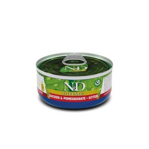 Farmina N&D Prime Kitten Wet Food Chicken & Pomegranate 30x70g Cans
