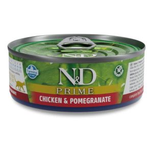 Farmina N&D Prime Adult Wet Cat Food Chicken & Pomegranate 30x70g Cans