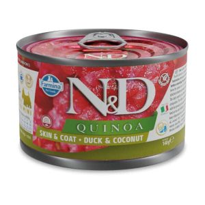 Farmina N&D Quinoa Skin & Coat Mini Adult Wet Dog Food 6x140g Cans