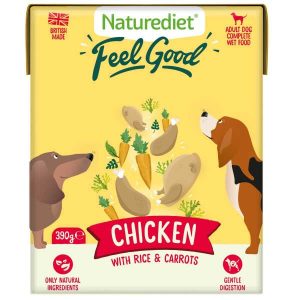 Naturediet Feel Good - Wet Dog Food with Chicken 18x390g Cartons