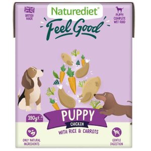 Naturediet Feel Good Puppy - Wet Food with Chicken 18x390g Cartons