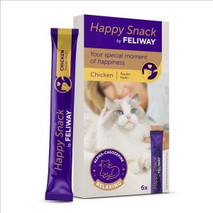 Feliway Happy Snack Chicken Flavour Calming Cat Treat - 6 Pack