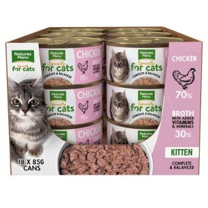 Natures Menu Wet Kitten Food - Chicken 18x85g Cans