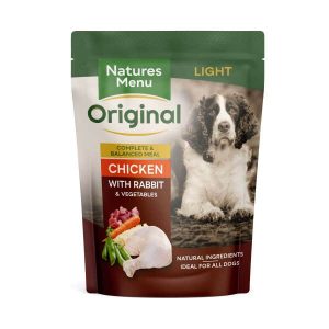 Natures Menu Wet Dog Food Light Recipe - Chicken with Rabbit 8x300g Pouches