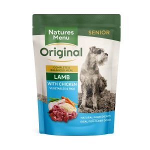 Natures Menu Wet Senior Dog Food - Lamb with Chicken 8x300g Pouches