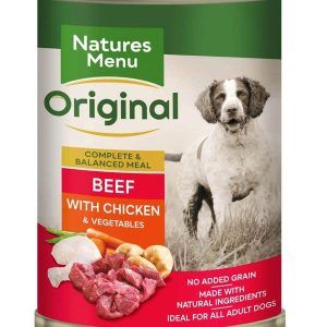 Natures Menu Wet Dog Food - Original Beef with Chicken 12x400g Cans