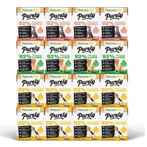 Naturediet Purely Wet Dog Food Selection Pack 16x390g Cartons