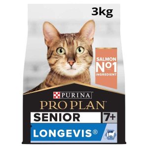 Purina Pro Plan Senior Longevis 7+ Dry Cat Food with Salmon 3kg