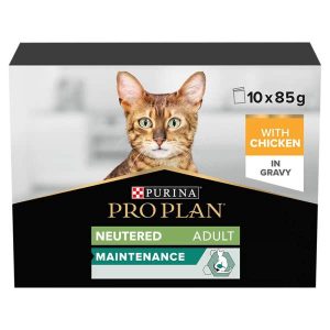 Purina Pro Plan Maintenance Sterilised Adult Cat - Wet Food Chicken in Gravy 10x85g Pouches