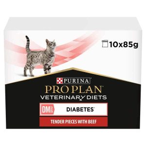 Purina Pro Plan Veterinary Diets DM Diabetes - Wet Cat Food 10x85g