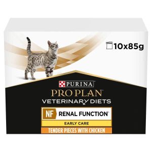 Purina Pro Plan Veterinary Diets NF Renal Function - Wet Cat Food with Chicken 10x85g Pouches